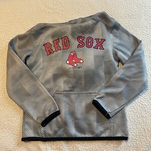 Genuine Merchandise Gray and Black Striped Shirt, Red Sox